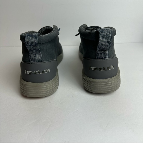Hey Dude Jo Men’s Size 9 Shoes or EU 42 Chukka Boots Navy Dark Gray Grey - Picture 3 of 11